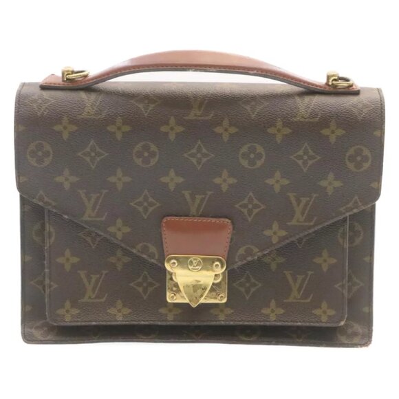 LOUIS VUITTON Monogram Monceau 2Way Hand Bag M51185 LV Auth jk753 - Picture 11 of 16
